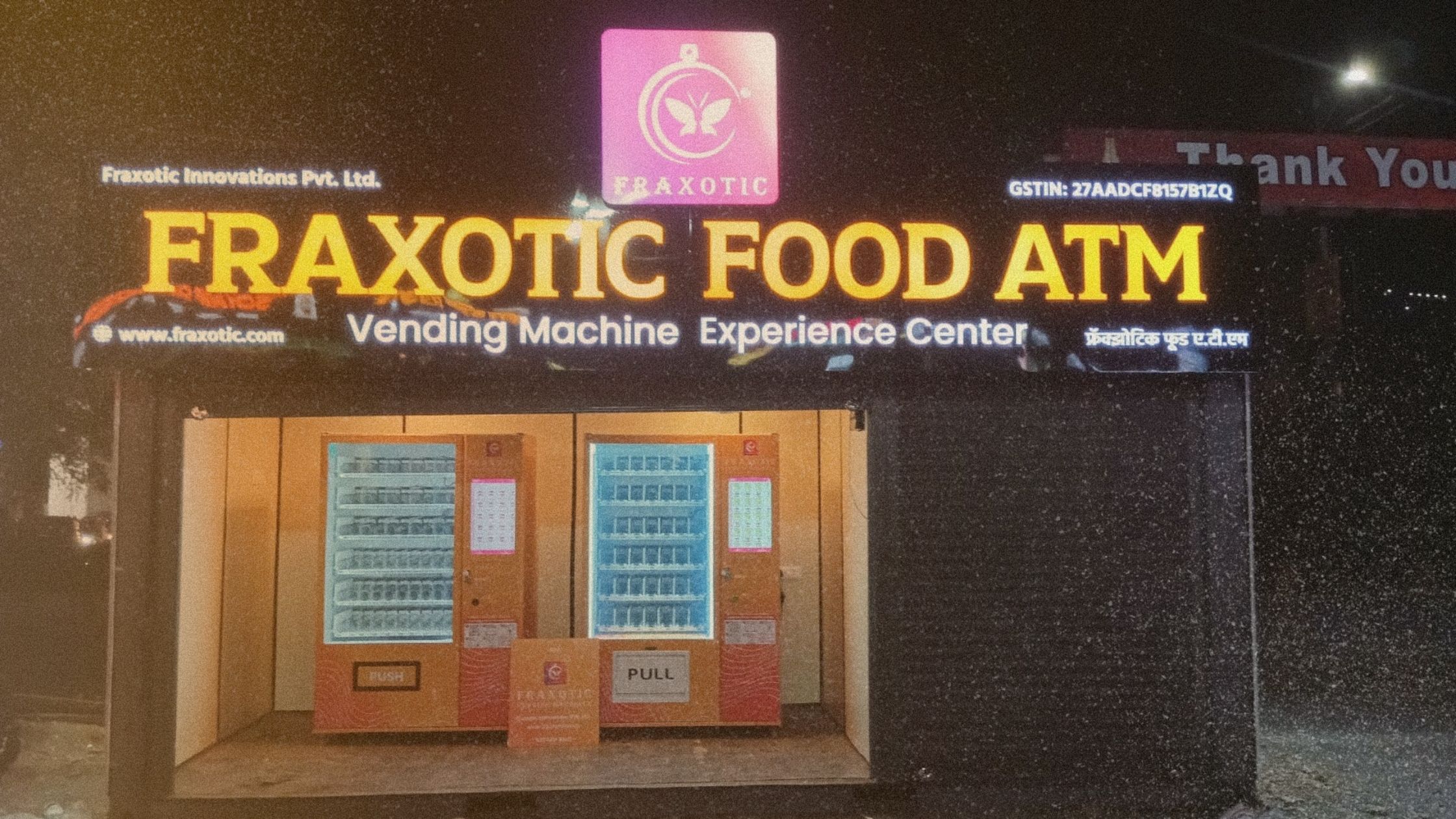 Fraxotic Food ATM Vending Machine Experience Center