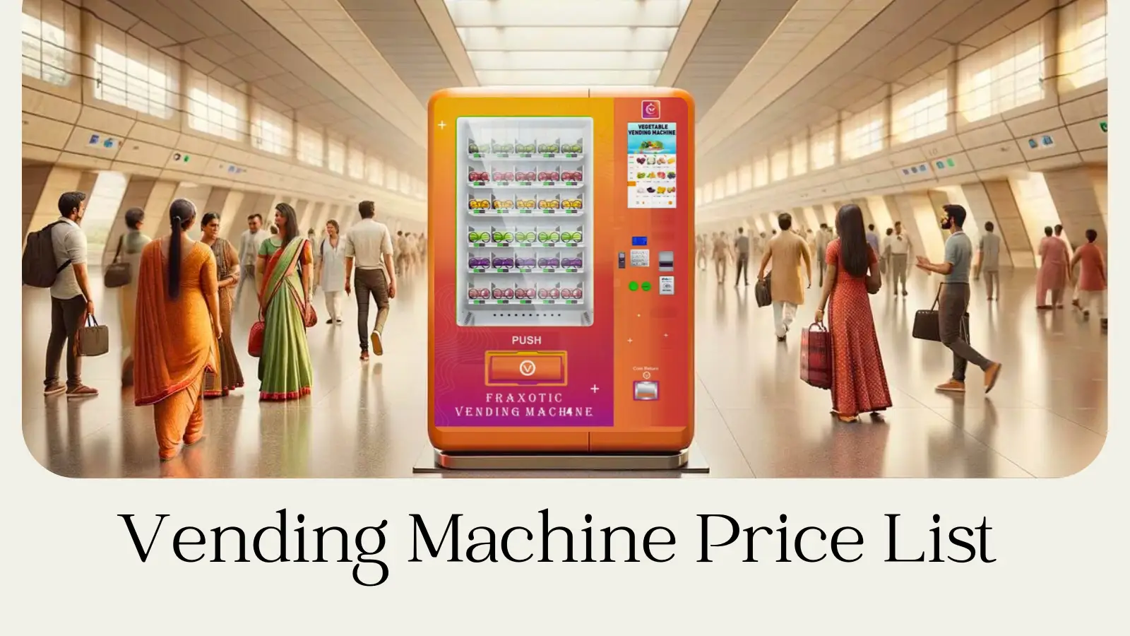 Vending Machine Price List in India 2024 Edition
