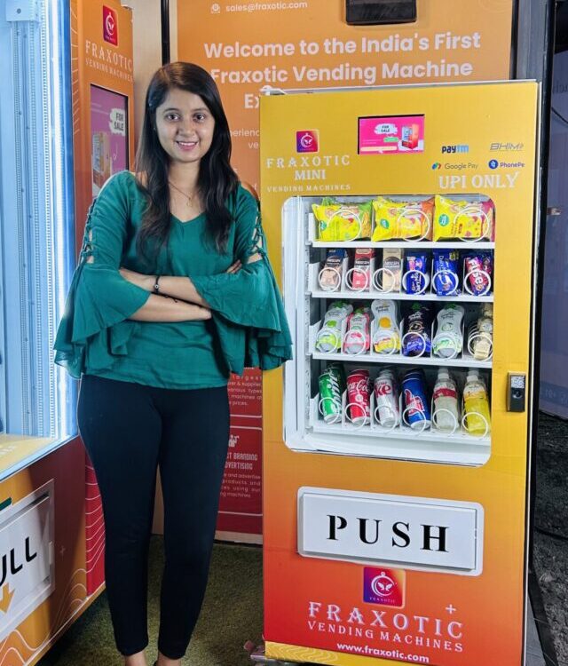 Mini Vending Machine with girl