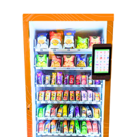 Cashless combo Vending Machine with 10 inch touch screen display